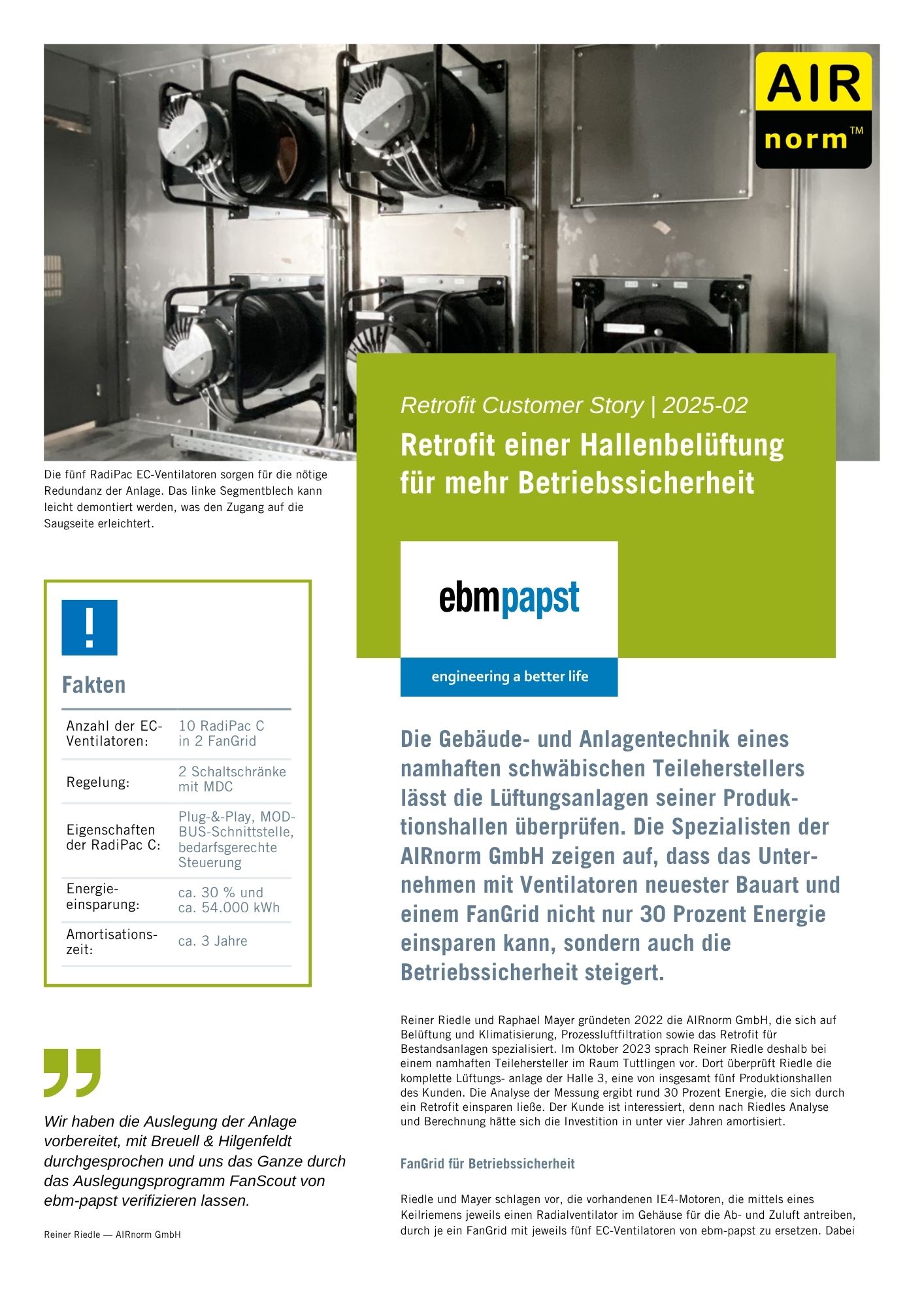 Vorschau: Customer Story: Retrofit – AIRnorm